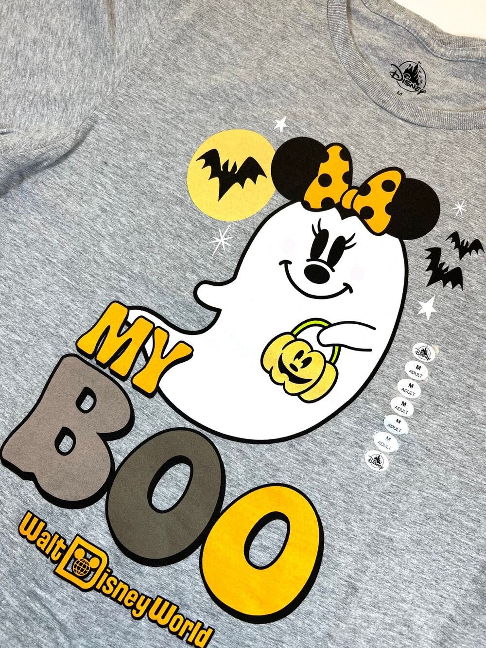 Walt Disney World My Boo Ghost Minnie Halloween Adult Tee - Sz Med - NWT